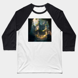 Mountain-top Lost City Baseball T-Shirt